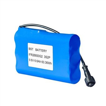 9.6V6600mAh 3S2P 26650 LiFePO4Baterija